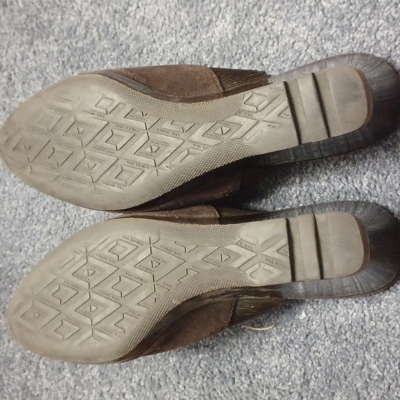 VIA SPIGA Brown Suede Mule Slip On Clog Wedges 9 - Picture 5 of 6